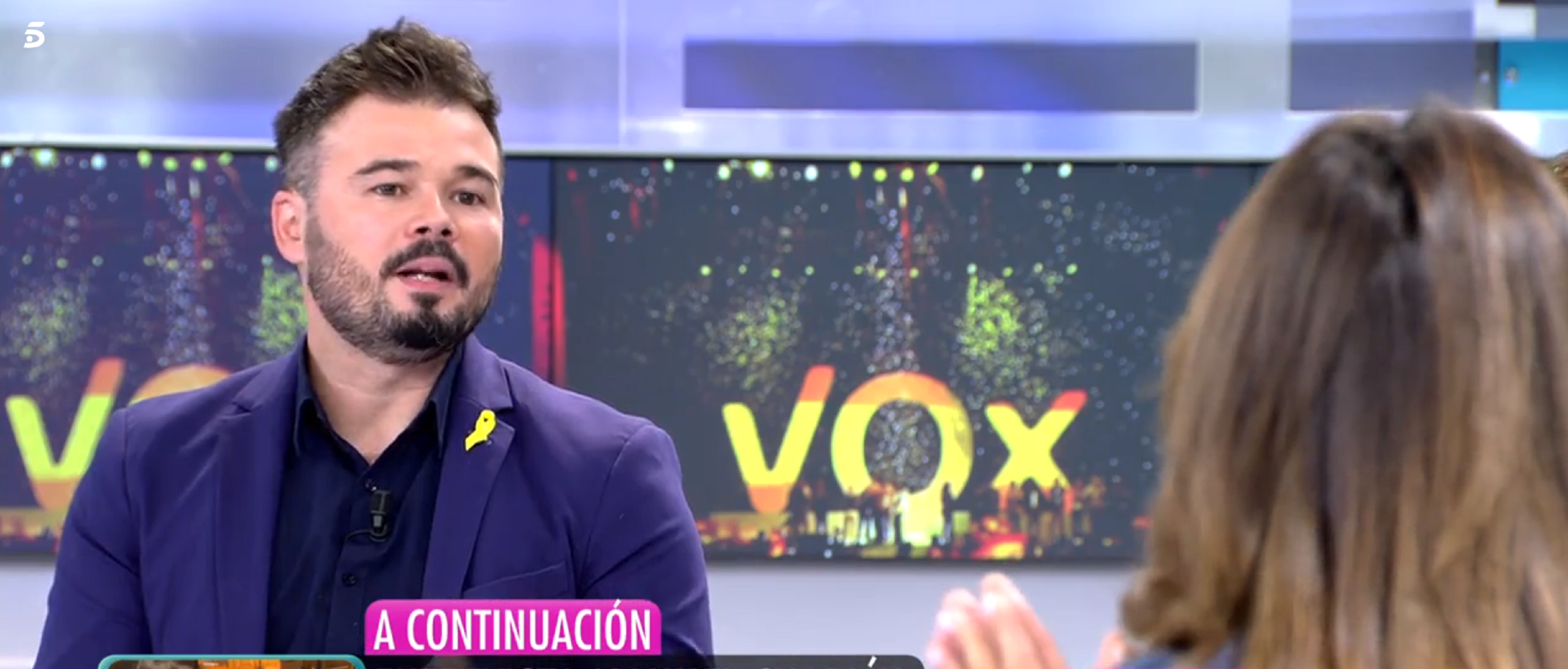 Gabriel Rufián pica el crostó a TVE