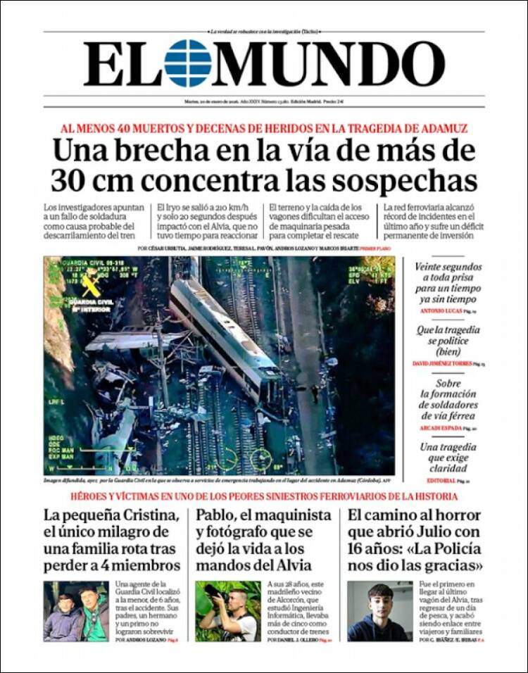 El Mundo, 20 gener 2026