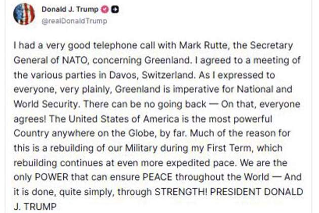 Trump Rutte Davos
