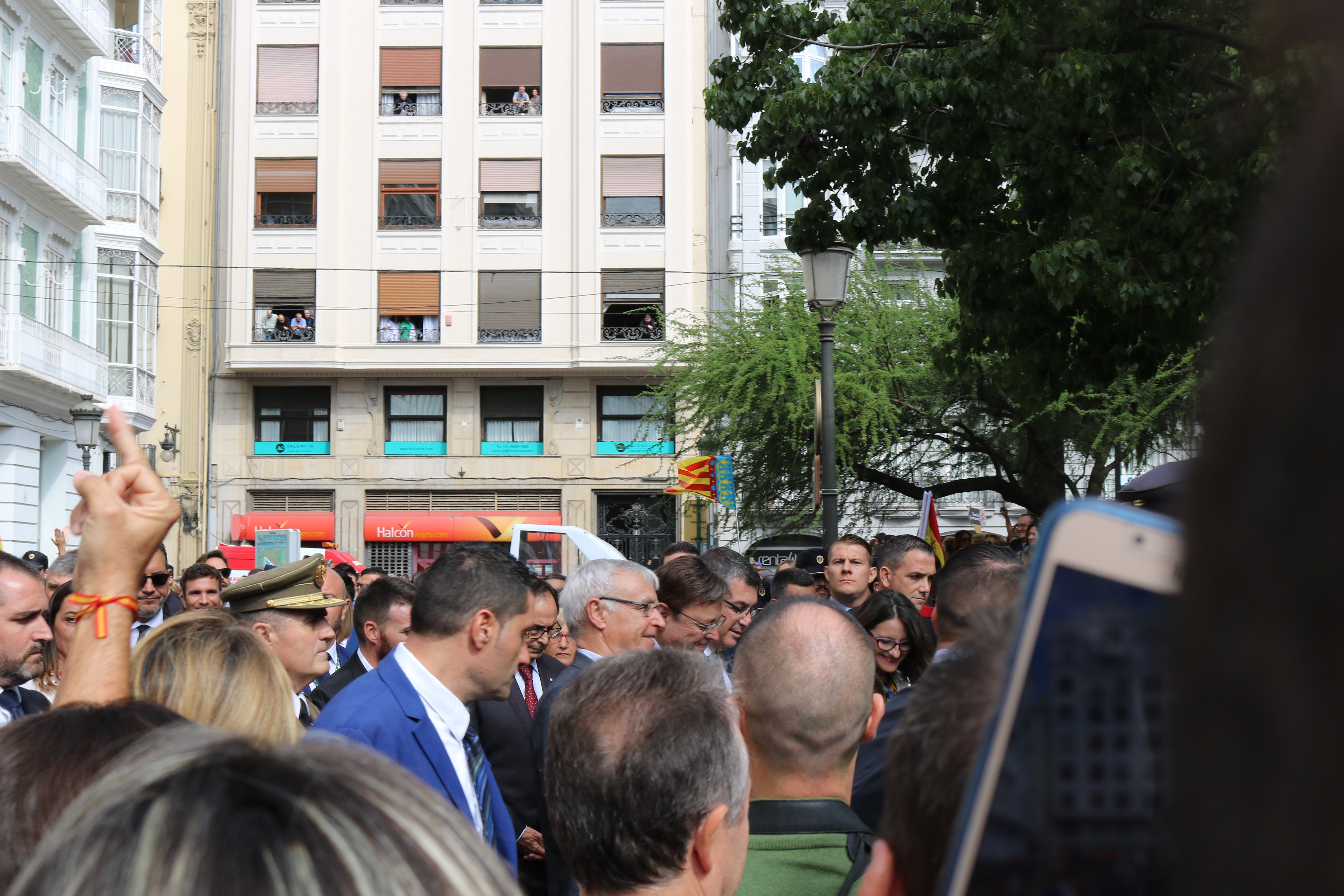 Insultos a las autoridades durante la Processó del 9 d'Octubre