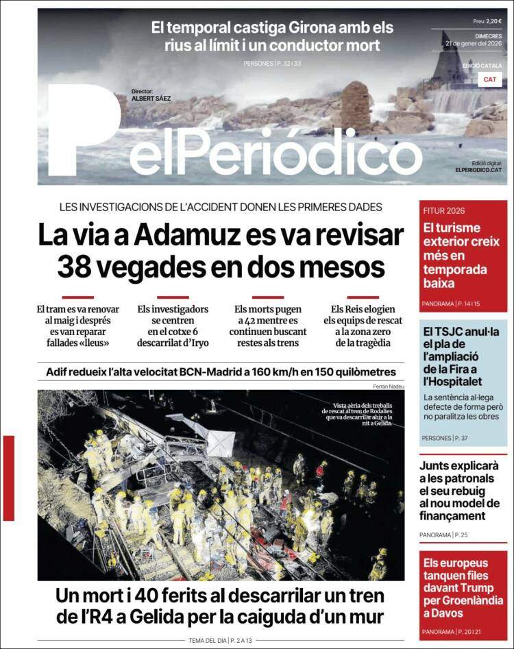 El Periodico, 21 gener 2026