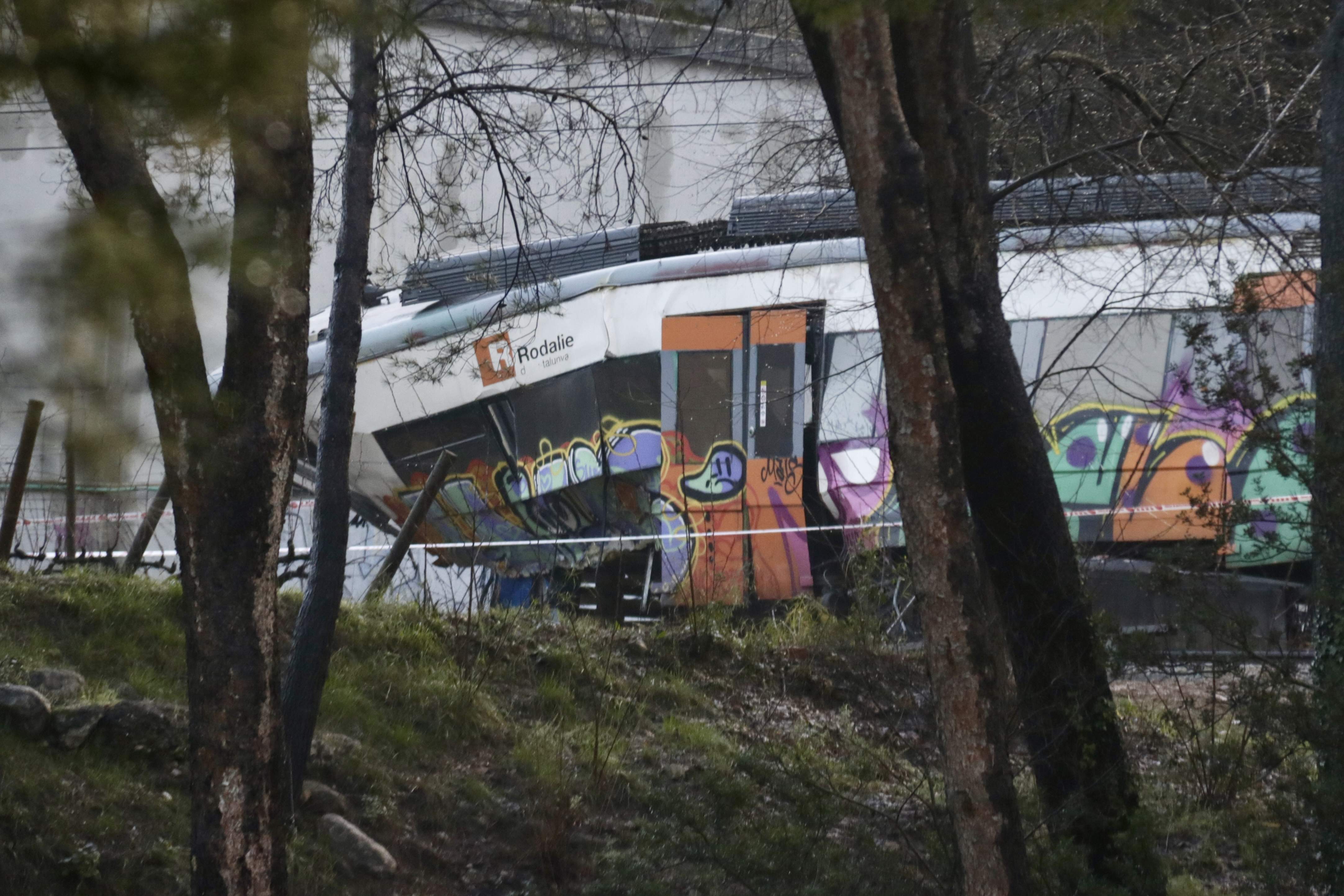 El maquinista del tren de Gelida només va tenir cinc segons per frenar abans de xocar amb el mur