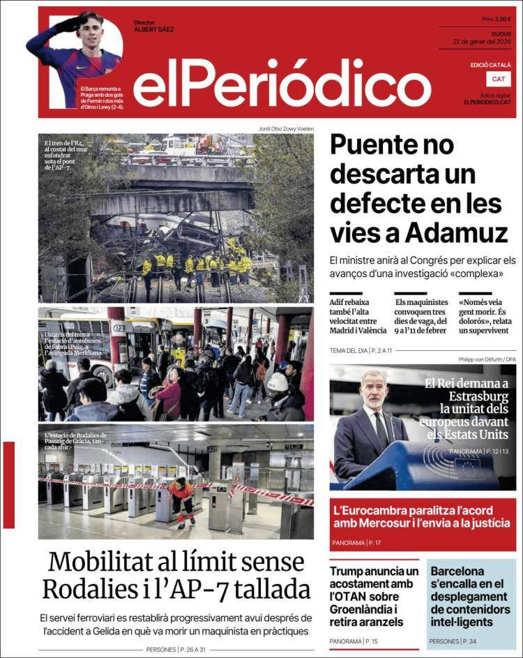 El Periodico, 22 gener 2026 El Periodico, 22 gener 2026