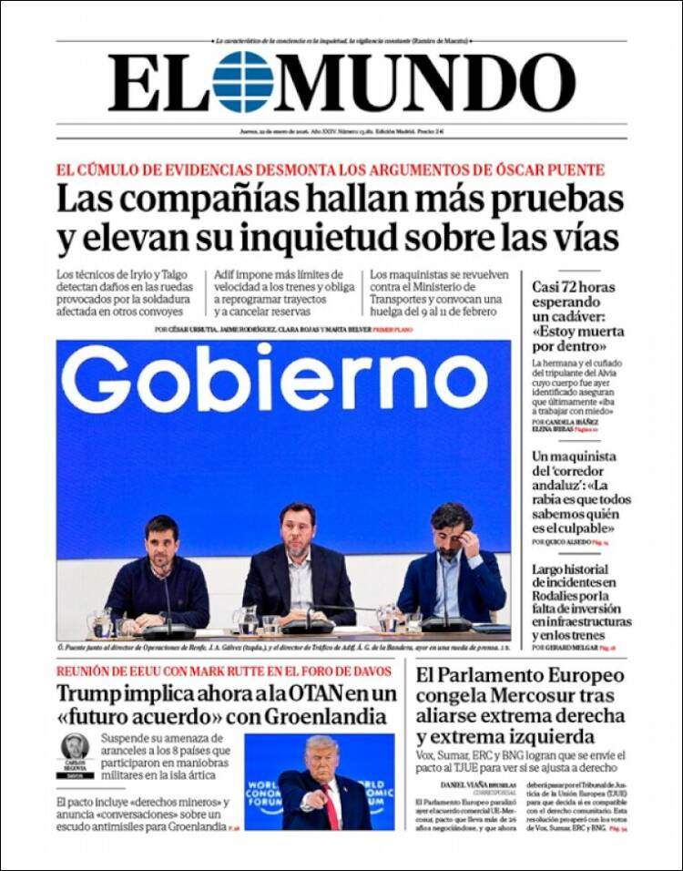 El Mundo, 22 gener 2026 El Mundo, 22 gener 2026