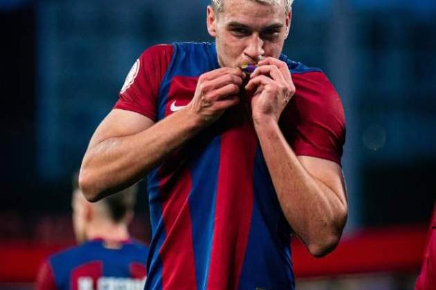 Marc Guiu, quan jugava al Barça IG