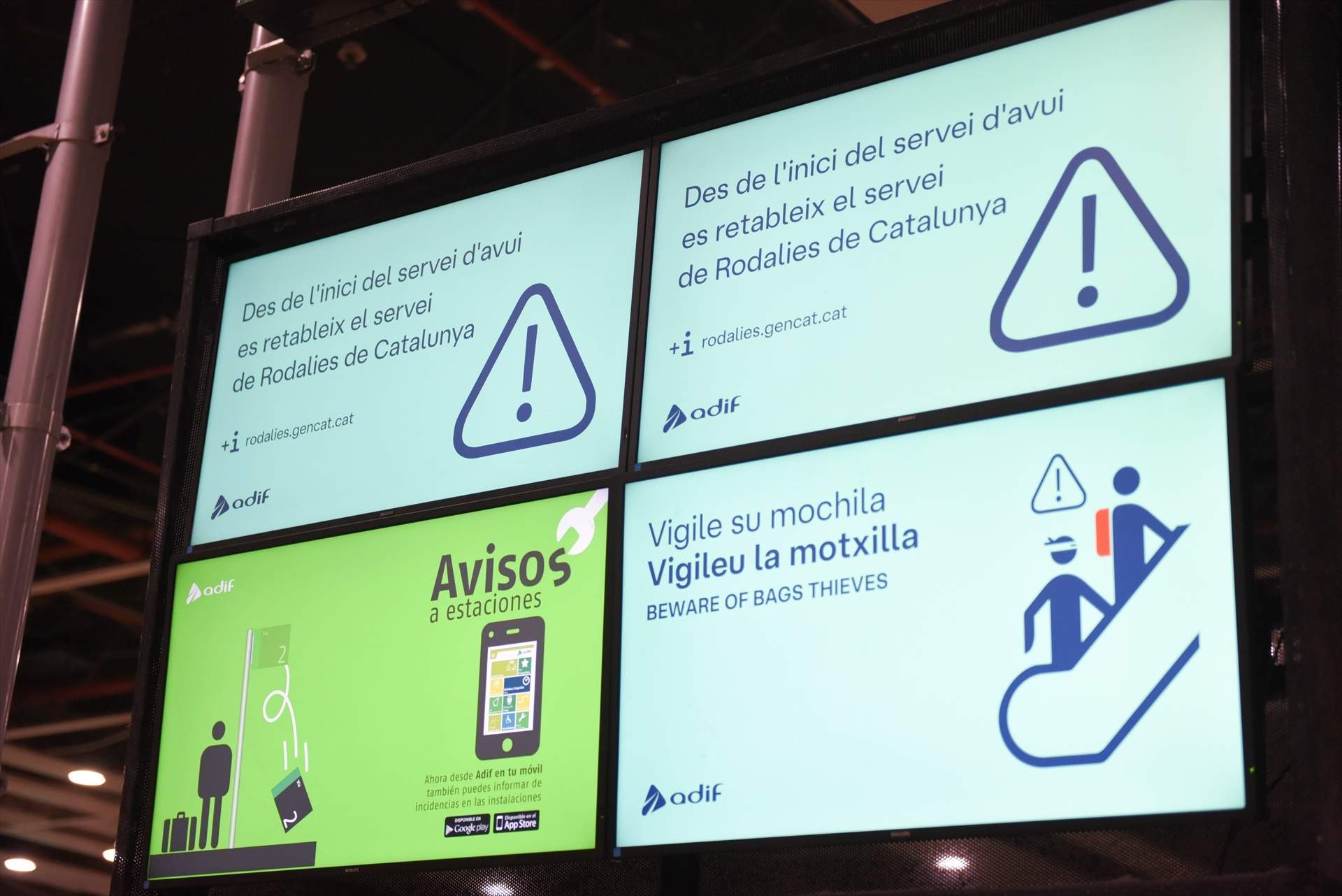 Quines incidències s'han trobat en la revisió nocturna de la xarxa de Rodalies?