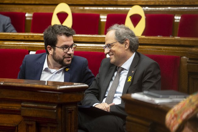 Ple Parlament perdua majoria diputats suspesos Torra Aragones- Sergi Alcazar Ple Parlament perdua majoria diputats suspesos Torra Aragones- Sergi Alcazar