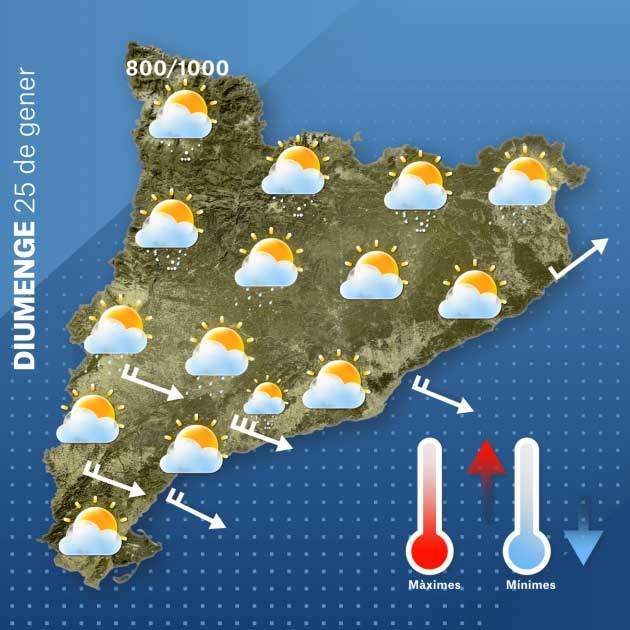 Mapa Catalunya diumenge 24-1
