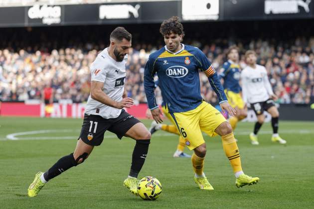 Cabrera Rioja Espanyol Valencia / Foto: EFE