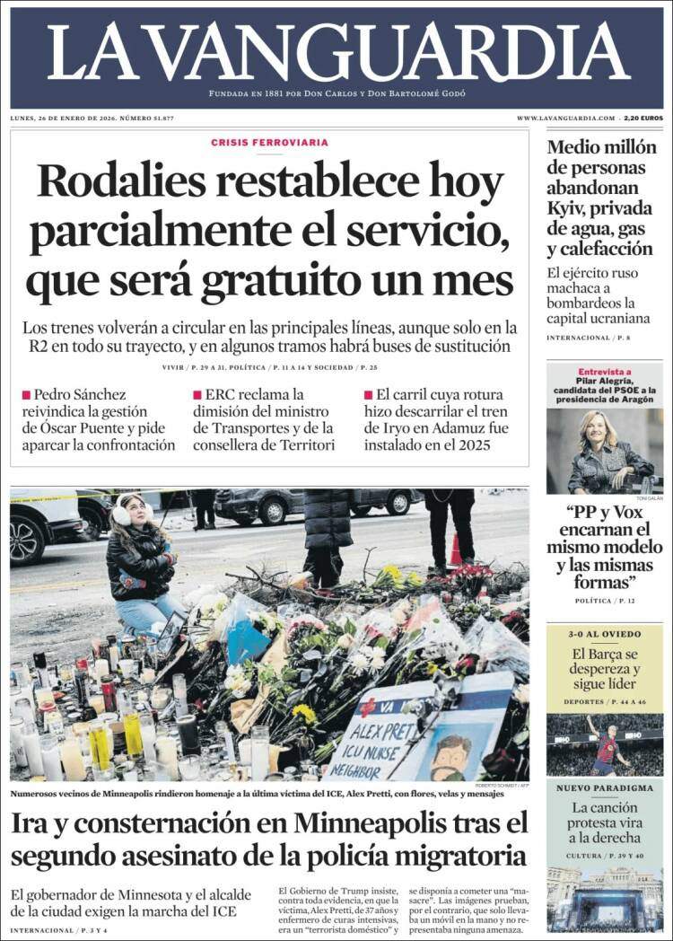 Porta 'La Vanguadia'