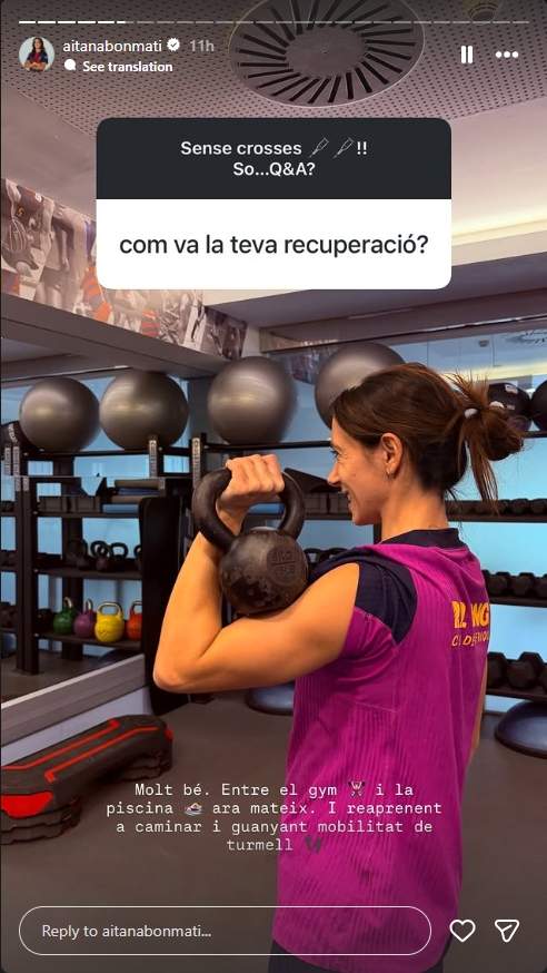 Aitana Bonmatí responde a sus seguidores / Instagram