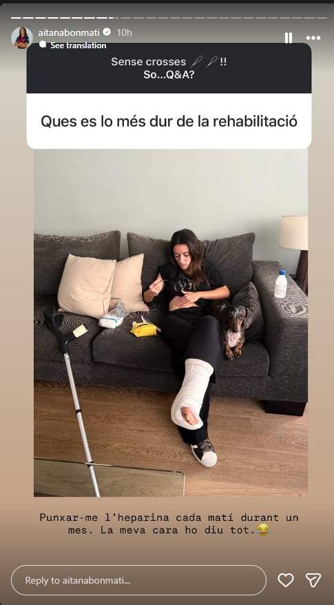 Aitana Bonmatí responde a sus seguidores / Instagram 