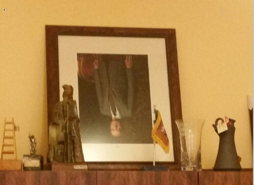 El Ajuntament de Verdú tiene a Juan Carlos I boca abajo