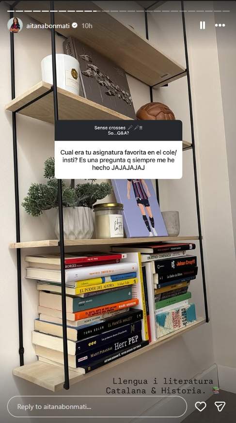 Aitana Bonmatí responde a sus seguidores sobre su vida / Instagram