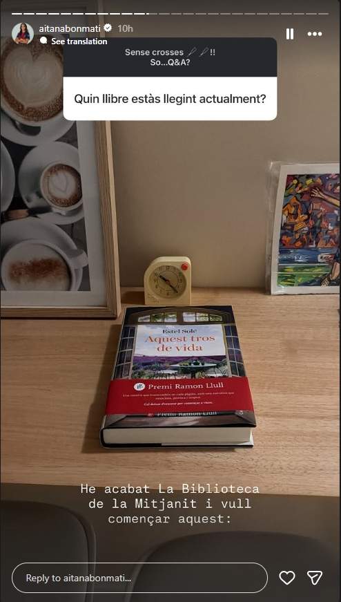 Aitana Bonmatí responde a sus seguidores sobre su vida / Instagram 