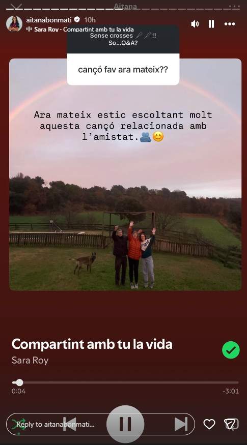 Aitana Bonmatí responde a sus seguidores sobre su vida / Instagram