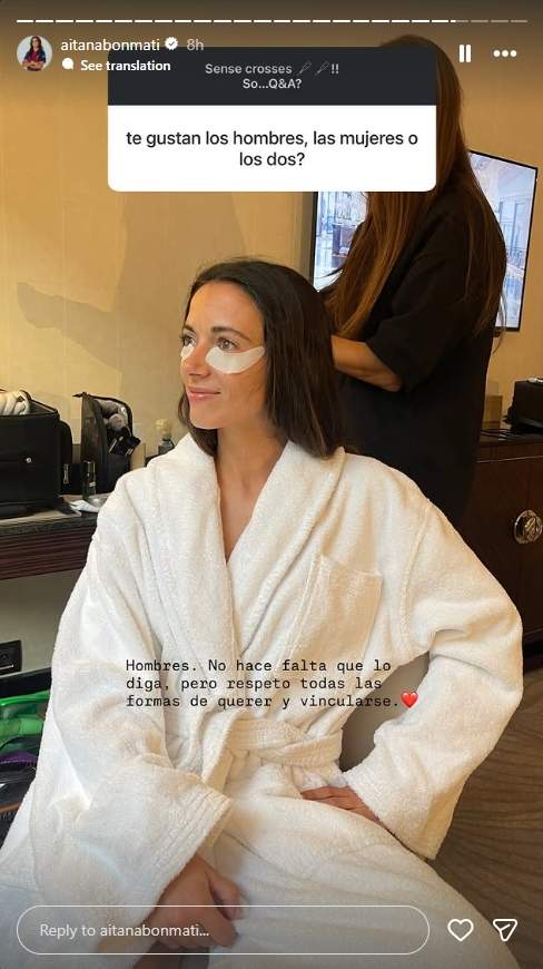 La respuesta de Aitana Bonmatí sobre su orientación sexual  / Instagram
