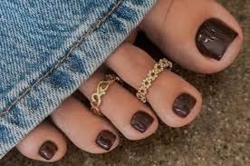 uñas color chocolate uñas color chocolate