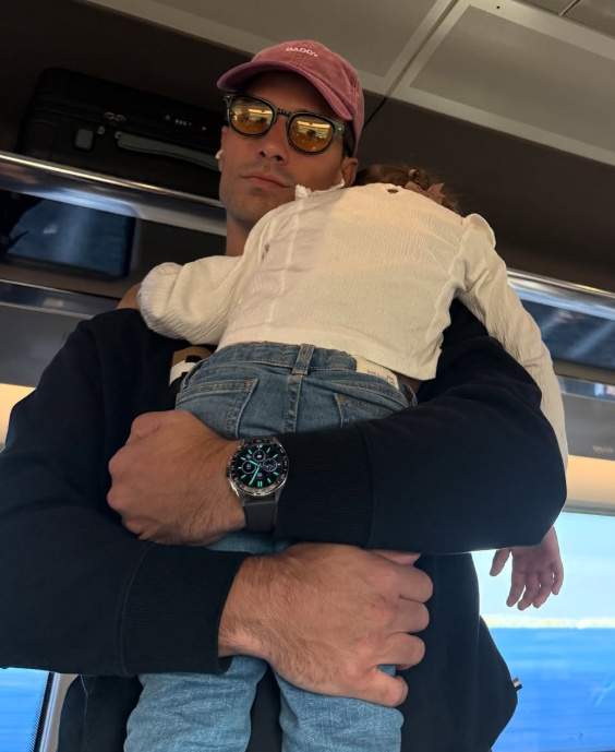 Jaime Astrain, amb la seva filla Carla IG