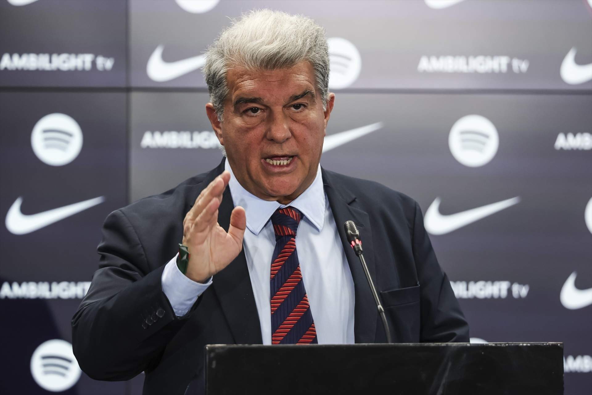 Laporta pedirá a LaLiga que el día de las elecciones haya partido en el Spotify Camp Nou