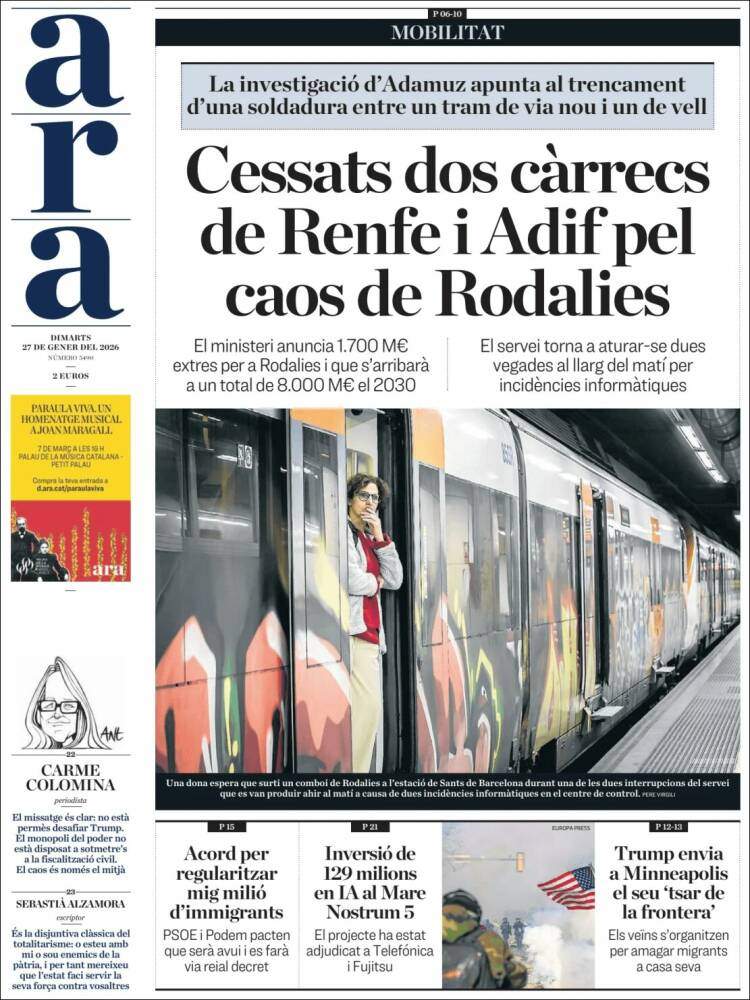 Portada 'Ara'