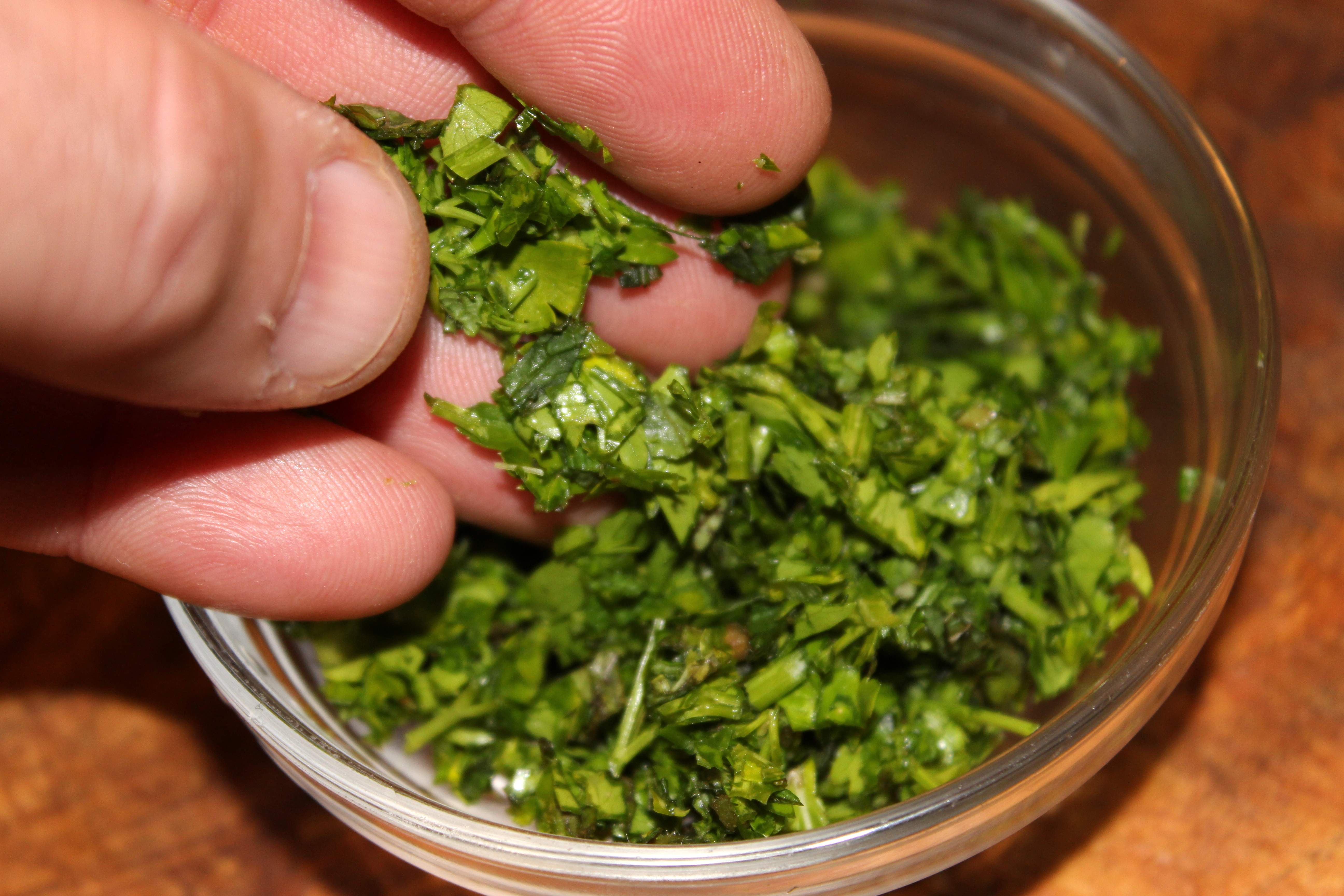 julivert i menta trinxats