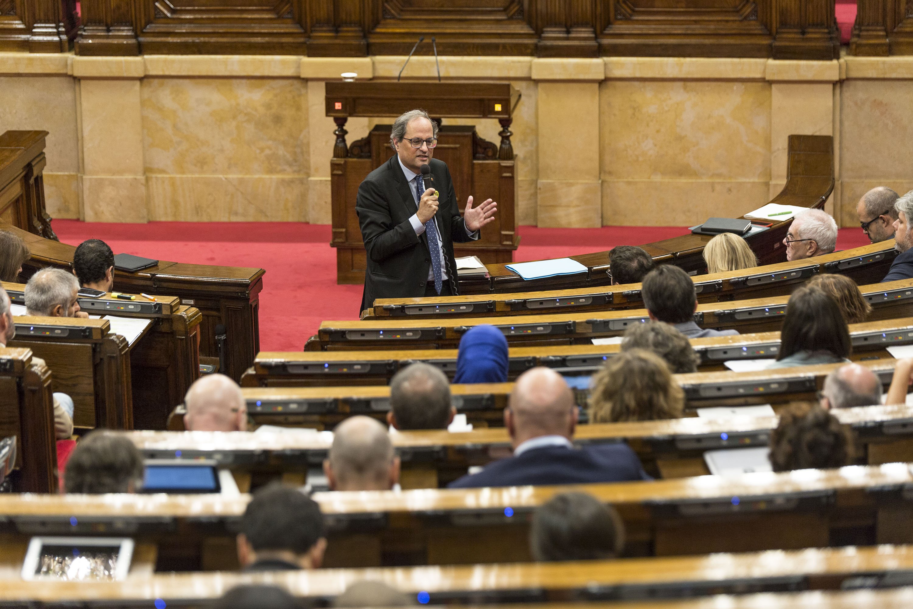 Torra crida a recuperar l'esperit de l'1-O i la unitat independentista: "No ens dividiran"