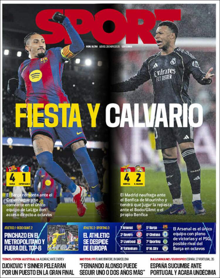 Portada Sport 29 01 2026 Portada Sport 29 01 2026