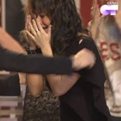 Ainhoa Cantalapiedra, en el momento de proclamarse ganadora de 'Operación Triunfo 2' TVE