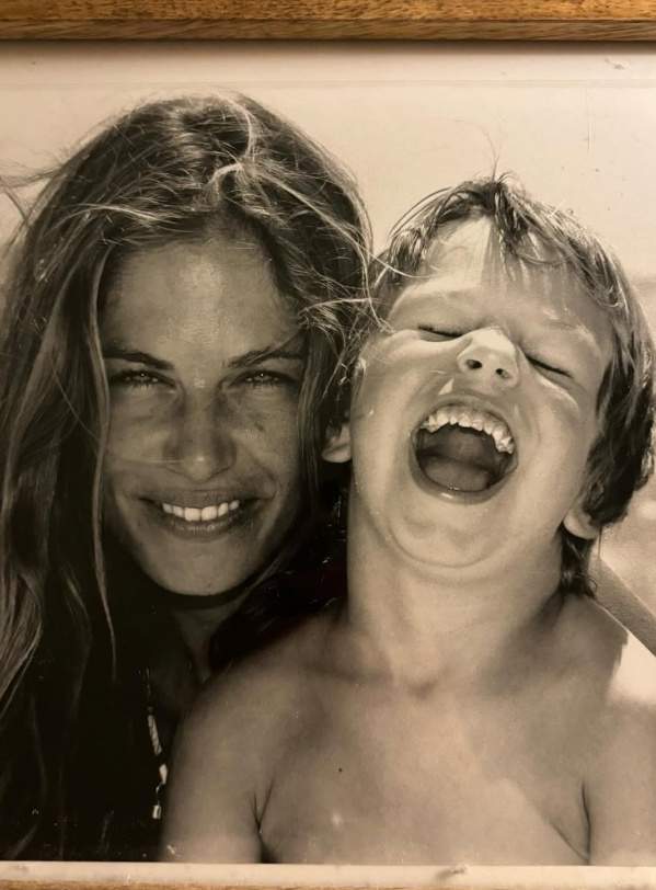 La Martina Klein, amb el seu fill Pablo, quan era petit IG