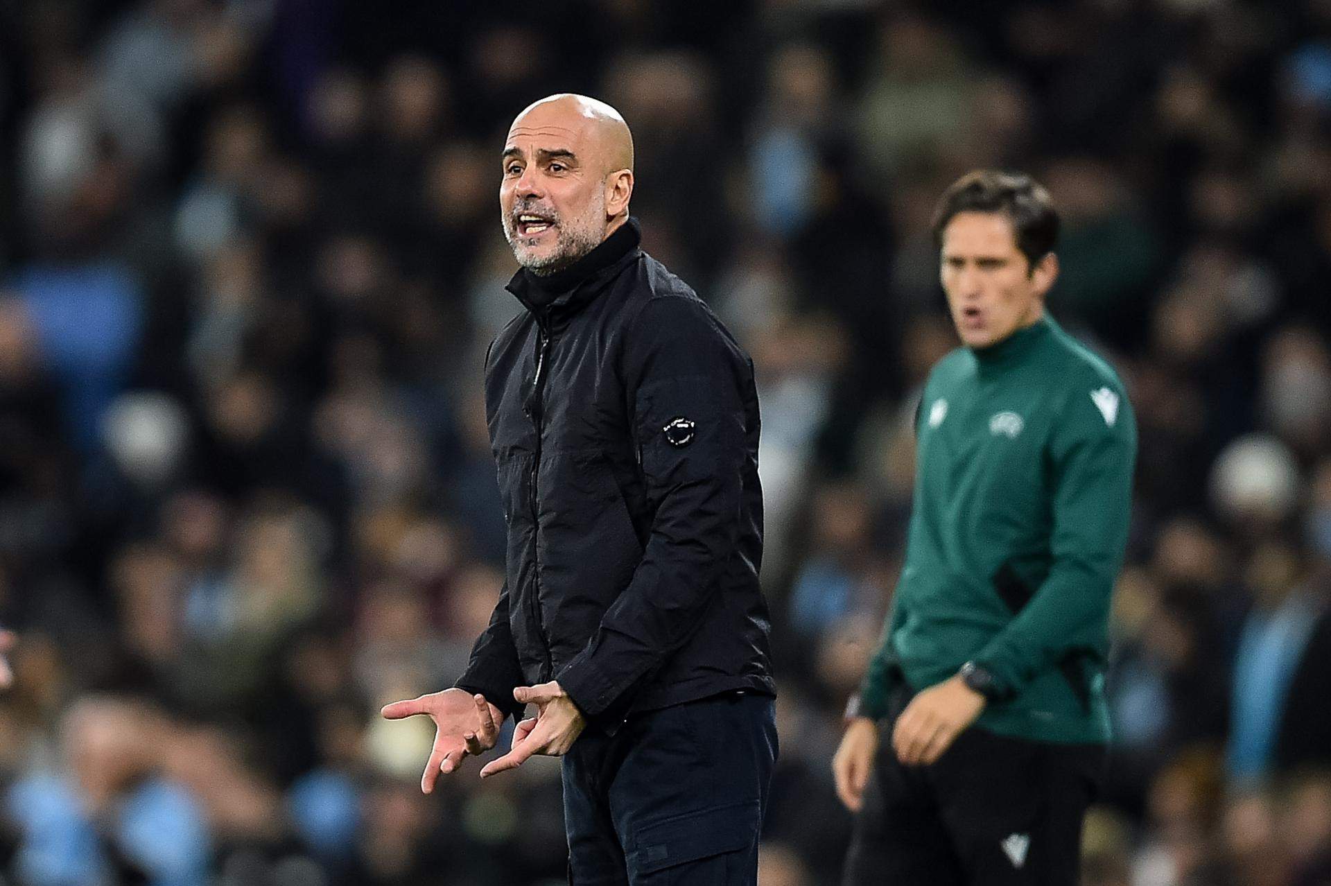 El crit de bogeria de Guardiola en veure el porter del Benfica pujant a rematar: "On vas?"