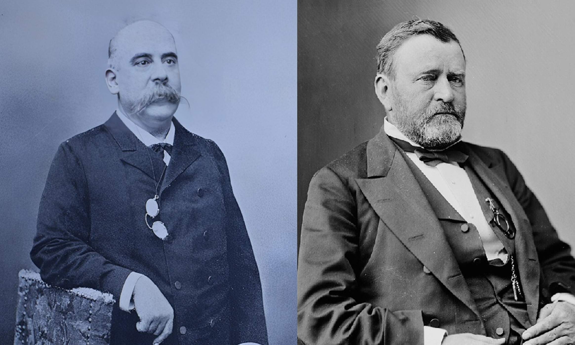 Los presidentes Castelar y Grant. Fuente Wikimedia Commons