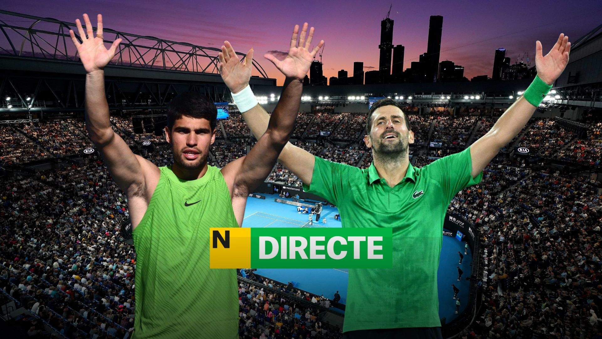 Carlos Alcaraz - Novak Djokovic, DIRECTO | Última hora de la final del Open de Australia
