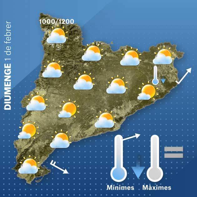 Mapa Catalunya diumenge 31-1
