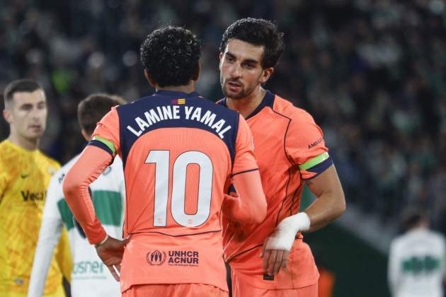 Lamine Yamal Ferran Torres Barça / Foto: EFE