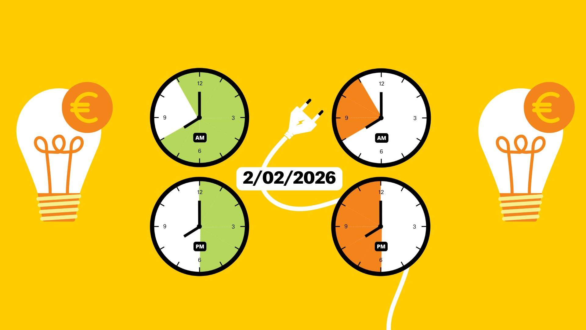 Precio de la luz de hoy, lunes 2 de febrero, por horas: ¿cuándo es más barato poner la lavadora?