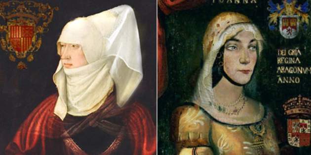 Blanca I de Navarra i Joana Enriquez primera i segona esposes de Joan II. Font: MNAC Blanca I de Navarra i Joana Enriquez primera i segona esposes de Joan II. Font: MNAC