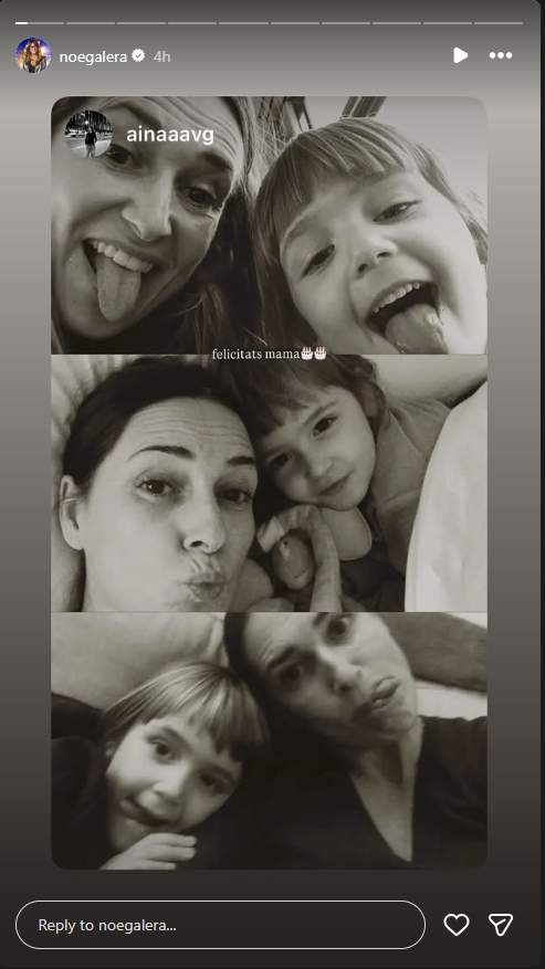 La felicitació de l'Aina, la filla de Noemí Galera / Instagram