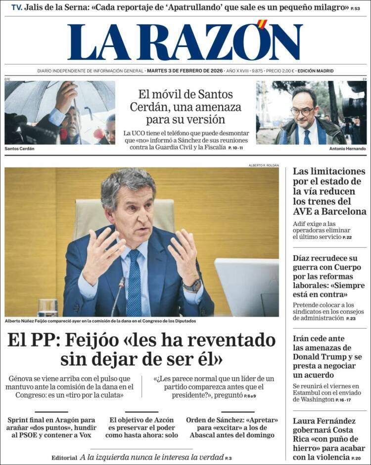 La Razon, 3 febrer 2026