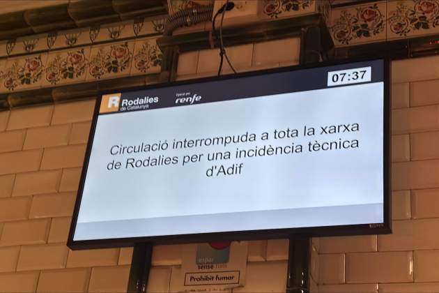 rodalies circulación interrumpida 