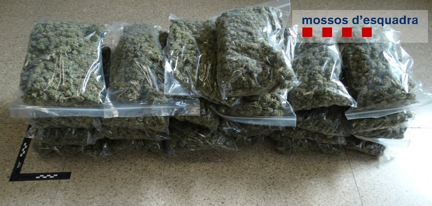 Detienen a un hombre que llevaba más de 6 kilos de marihuana en el maletero