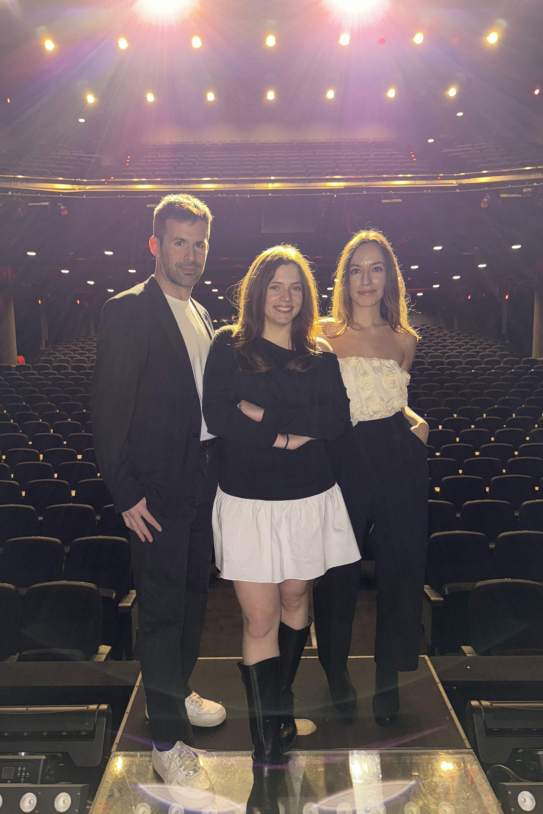 Roger Carandell, Juliana Canet i Marta Montaner al Teatre Victòria