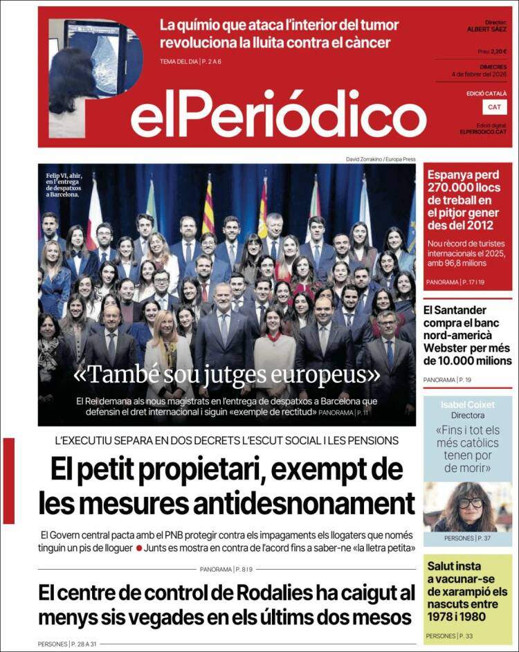 'El Periodico', 4 de febrero de 2026