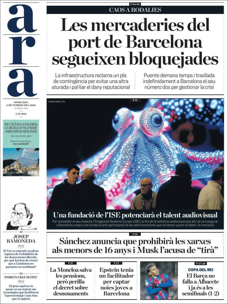 'Ara', 4 de febrero de 2026