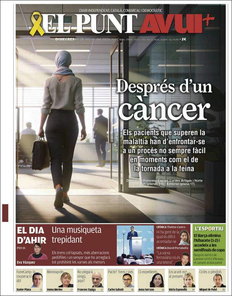 'El Punt Avui', 4 de febrero de 2026