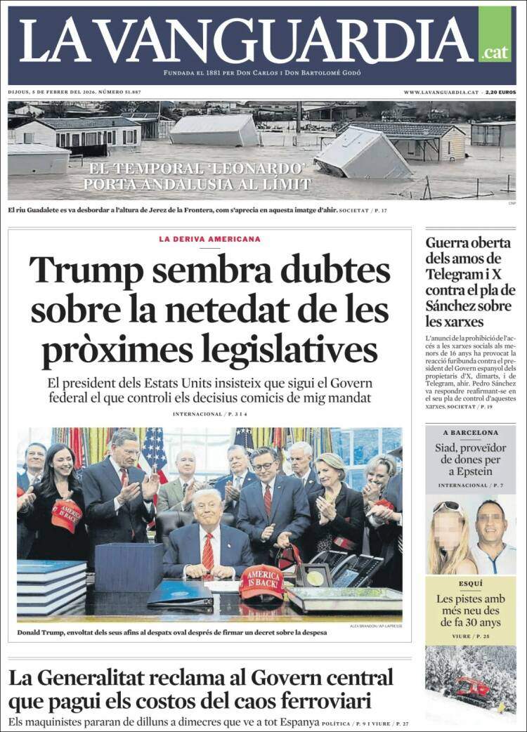 'La Vanguardia', 5 de febrer de 2026
