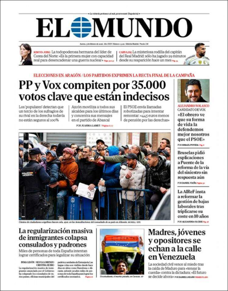 'El Mundo', 5 de febrer de 2026