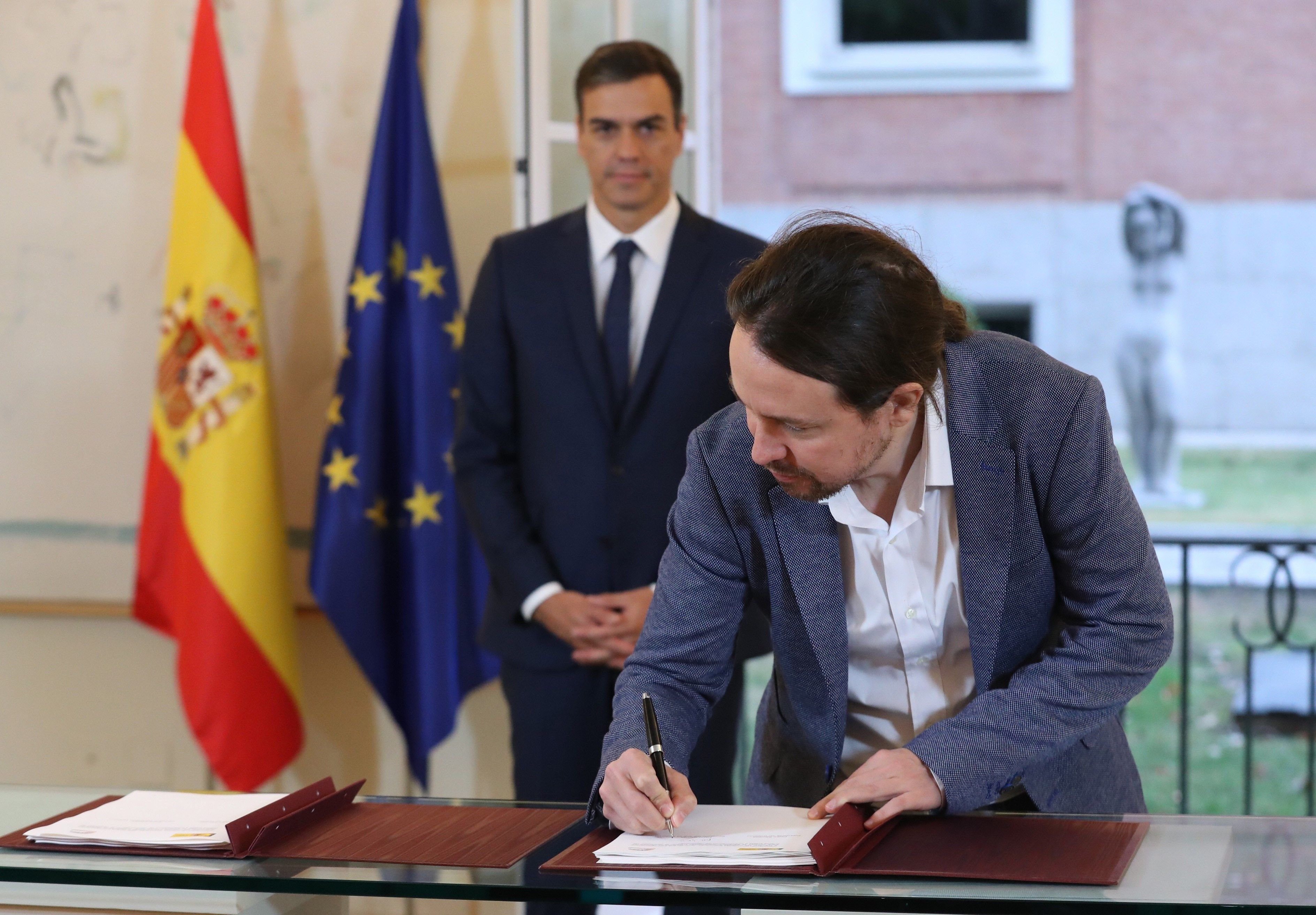 Els principals punts de l'acord de Sánchez amb Iglesias