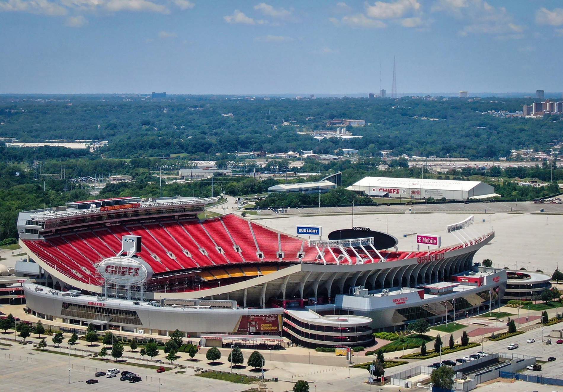 Fotografia exterior del Arrowhead Stadium / Foto: Grupo ACS