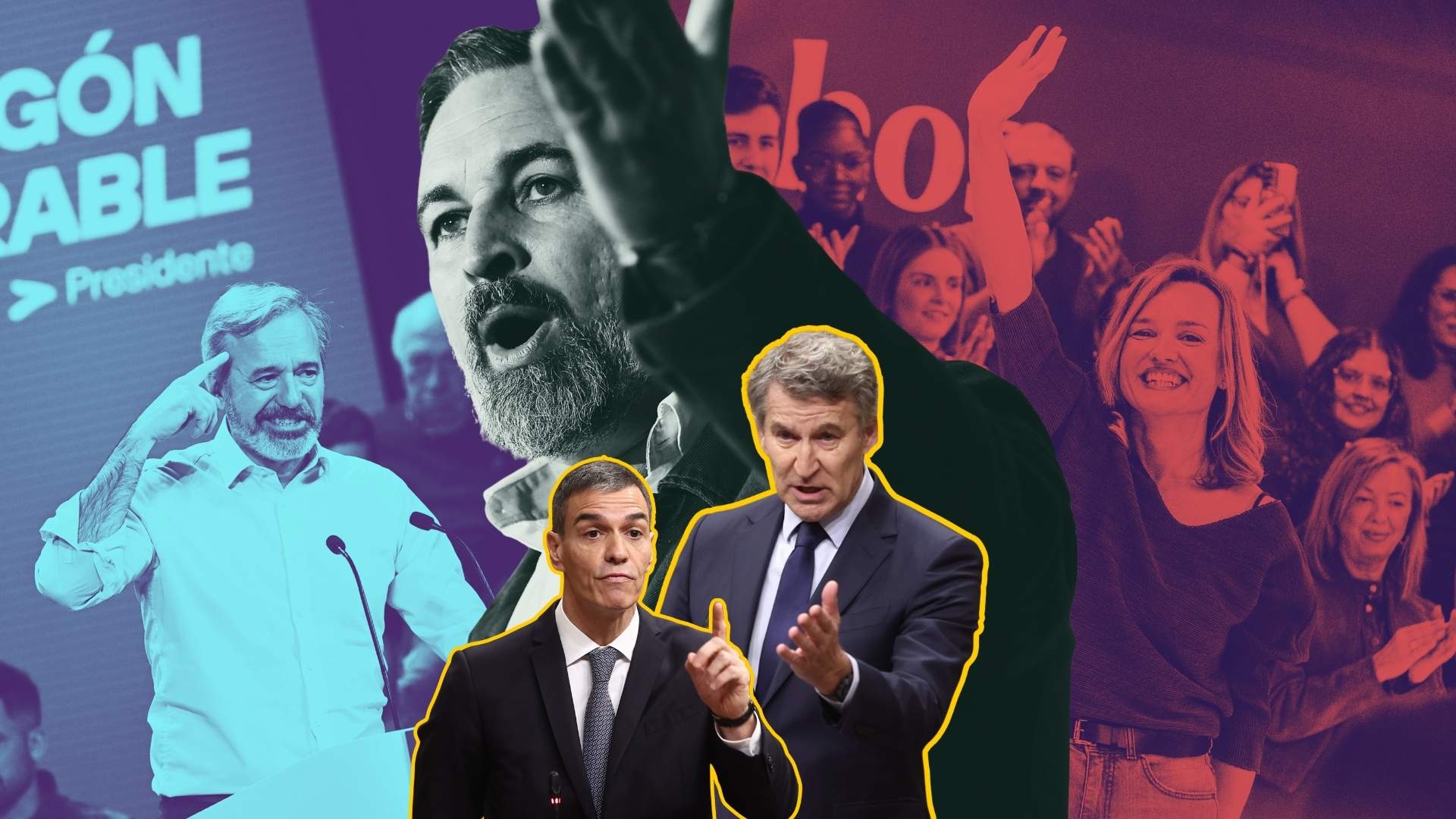 Aragón, segundo 'round' autonómico de Sánchez y Feijóo: el PP favorito, el PSOE a la baja y Vox disparado